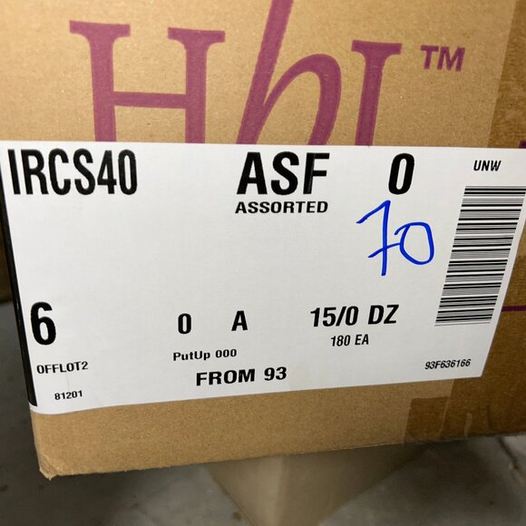 Hanes Women’s Tagless Briefs – LOT 70 - 180 pcs – 18 packs (10 ea) – Sz 6 - NEW - Picture 3 of 3